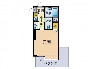 PD博多アソシア 8階 間取図